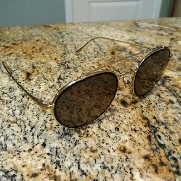 Sama Eyeglasses Sunglasses Frame 57-19-140 Titanium Gold Full Rim